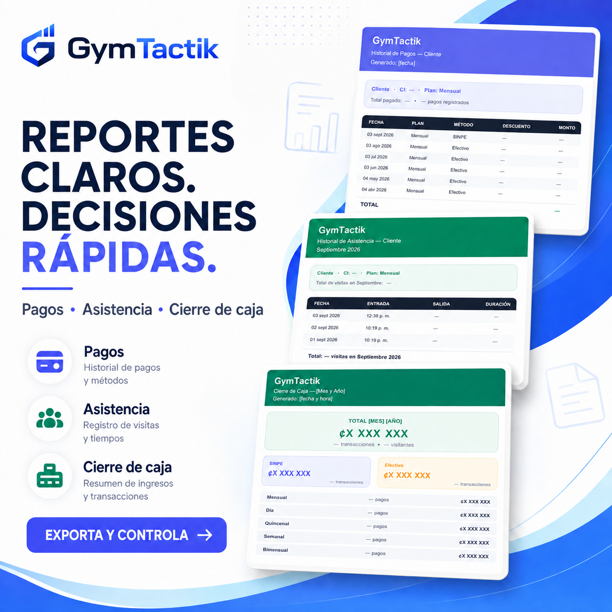 Reportes GymTactik